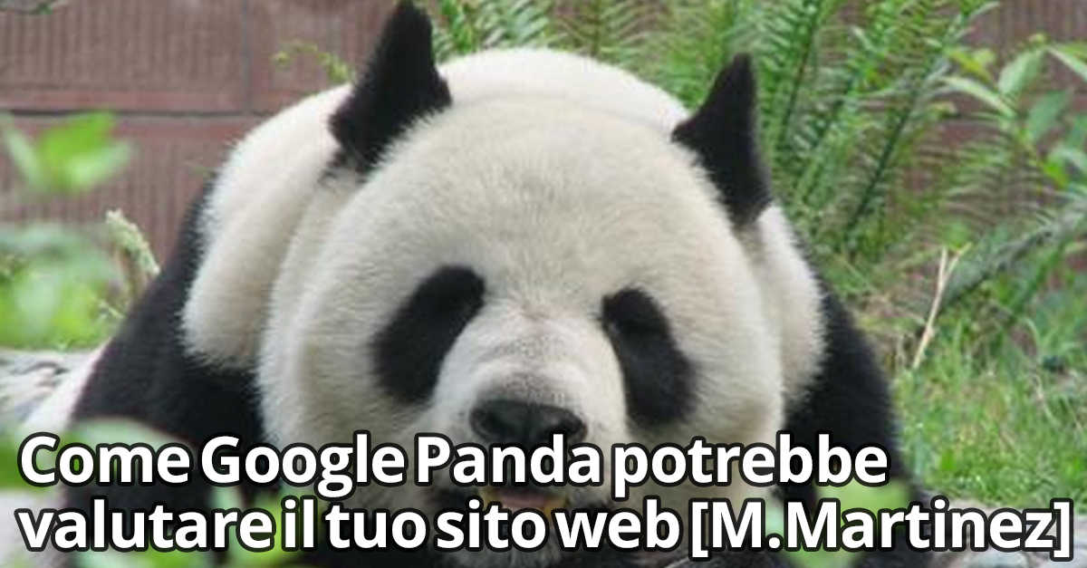 Google Panda valutazione sito